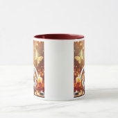 Deux lapins en peluche adorables. マグカップ (中央)