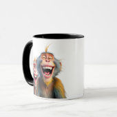 Deux singes hilarants sont trop drôles. マグカップ (正面左)