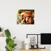 Deux Soeurs - Two Girls Reading ポスター (ホームオフィス)