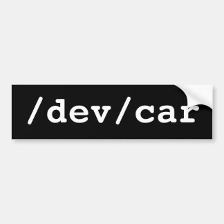 /dev/car バンパーステッカー