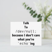 dev_null_black_transparent.png ポストカード (スタンド正面)