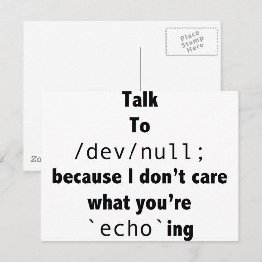 dev_null_black_transparent.png ポストカード (正面/裏面)