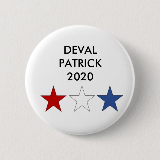 DEVAL PATRICK 2020ボタ大統領のン 缶バッジ (正面)