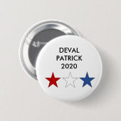 DEVAL PATRICK 2020ボタ大統領のン 缶バッジ (正面&裏面)