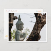 Devata Sculpture Angkor Wat Postcard シーズンポストカード (正面/裏面)
