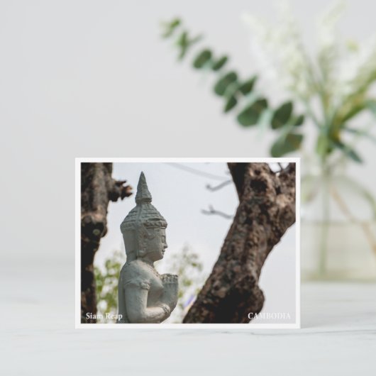 Devata Sculpture Angkor Wat Postcard シーズンポストカード (スタンド正面)