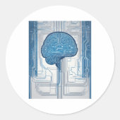 Developer Code Logic Geometric Tee for Software En ラウンドシール (正面)