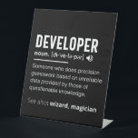 Developer Dictionary Definition Funny developers 台座サイン<br><div class="desc">Developer Dictionary Definition Funny developers design ideal for programmers and coders</div>