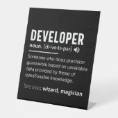 Developer Dictionary Definition Funny developers 台座サイン (正面)