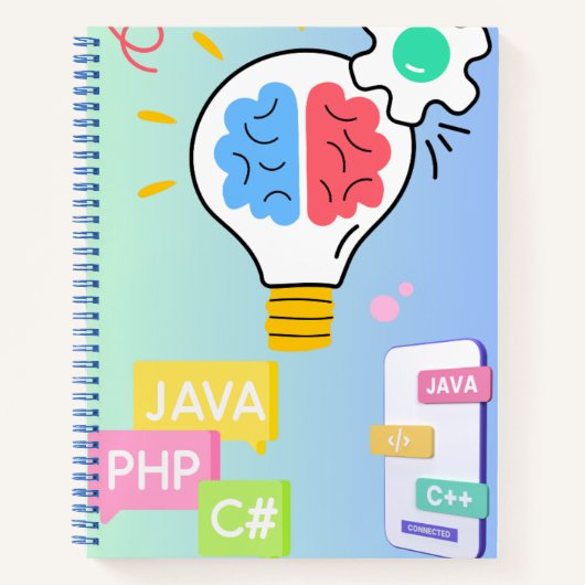 Developer Notebook – Code-Inspired Journal for Pro ノートブック (正面)