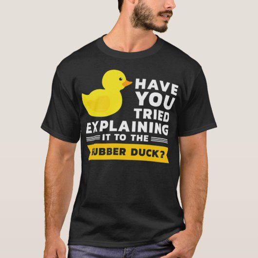 Developer Programming Duck Rubber Duck animal love Tシャツ (正面)