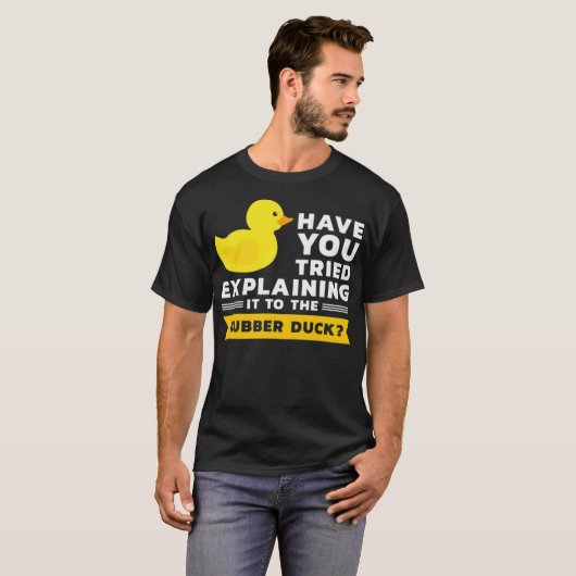 Developer Programming Duck Rubber Duck animal love Tシャツ (正面フル)