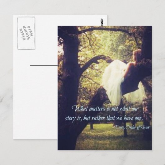 Devi引用文、はがき ポストカード (正面/裏面)