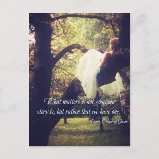 Devi引用文、はがき ポストカード (正面)