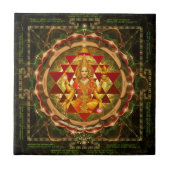 Devi Lakshmi - Shri Yantra- MahalakshmiのStotram タイル (正面)