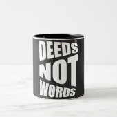 Devies not words白黒引用文 ツートーンマグカップ (中央)