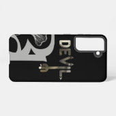 DEVILサムスンケーストレンド抽象芸術アート白黒 SAMSUNG GALAXYケース (裏面横)