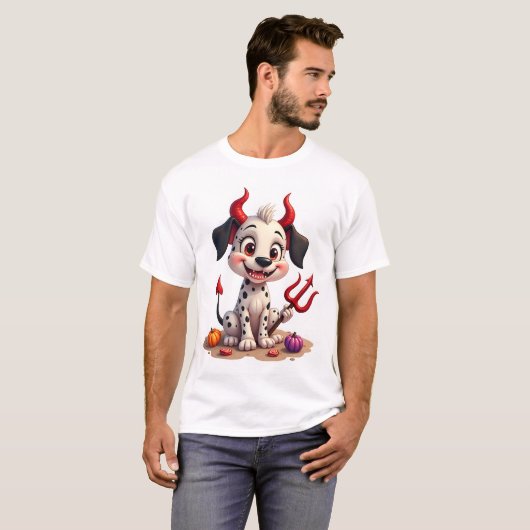 Devil Dalmatian Mischief Tシャツ (正面フル)