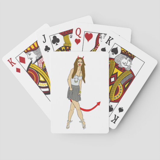 devil girl トランプ (裏面)