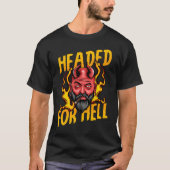 Devil Halloween Headed For Bright Cigar Ear Stretc Tシャツ (正面)