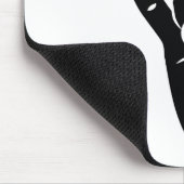 Devil Horns sign language pictogram for rock music マウスパッド (コーナー)