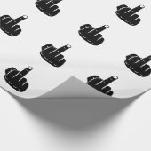 Devil Horns sign language pictogram for rock music ラッピングペーパー (角)