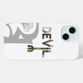 DEVIL iPhoneケーストレンド抽象芸術白黒 Case-Mate iPhoneケース (裏面 (横))