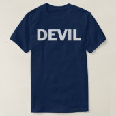 Devil Lazy Halloween Costume Funny T 1752 Tシャツ (デザイン正面)