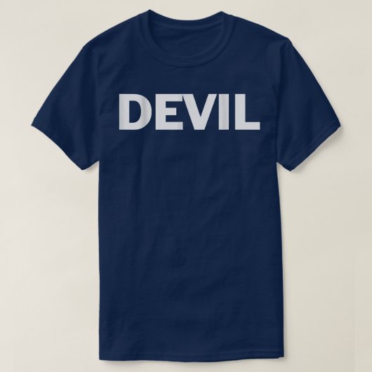 Devil Lazy Halloween Costume Funny T 1752 Tシャツ (デザイン正面)