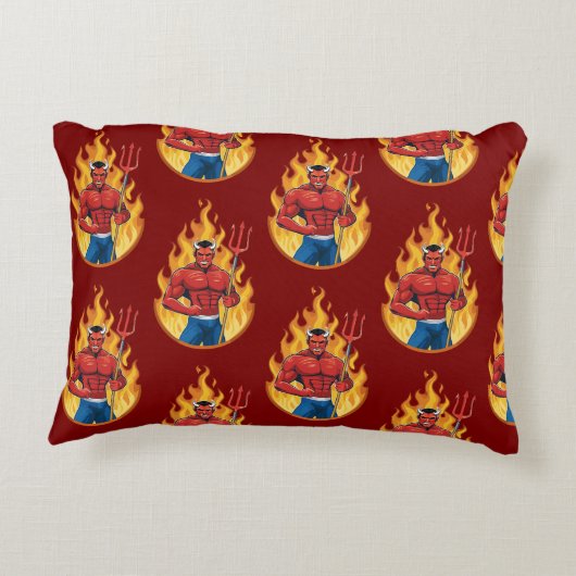 Devil with trident アクセントクッション (裏面)