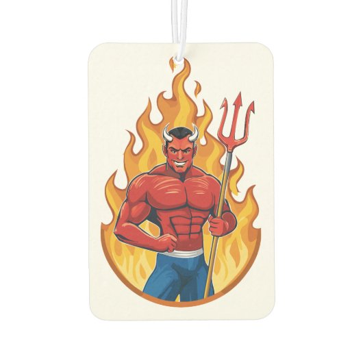 Devil with trident カーエアーフレッシュナー (裏面)