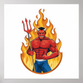 Devil with trident ポスター (正面)