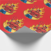 Devil with trident ラッピングペーパー (角)