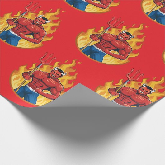 Devil with trident ラッピングペーパー (角)