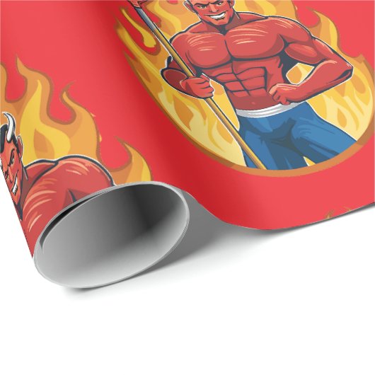 Devil with trident ラッピングペーパー (ロールコーナー)