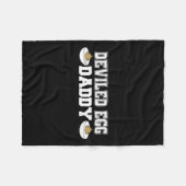 Deviled Egg Daddy - Funny Thanksgiving Deviled Egg フリースブランケット (正面(横))