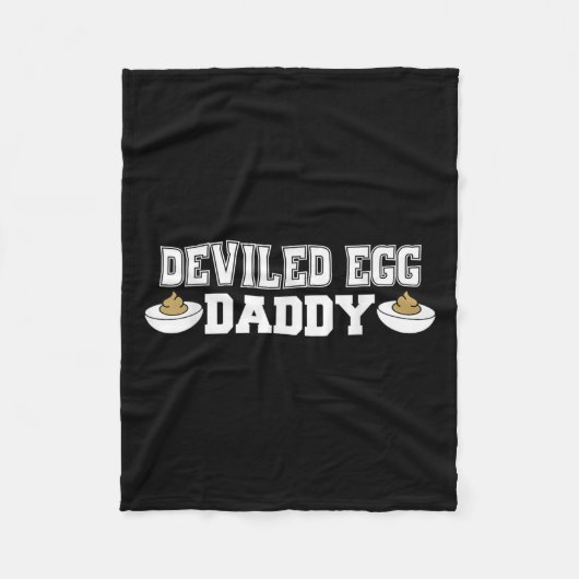 Deviled Egg Daddy - Funny Thanksgiving Deviled Egg フリースブランケット (正面)
