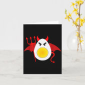 Deviled Egg Day Costume Funny Halloween Love Eggs  カード (黄色い花)