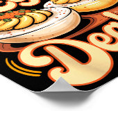 Deviled Egg Er Funny Retro Thanksgiving Food Quote ポスター (角)