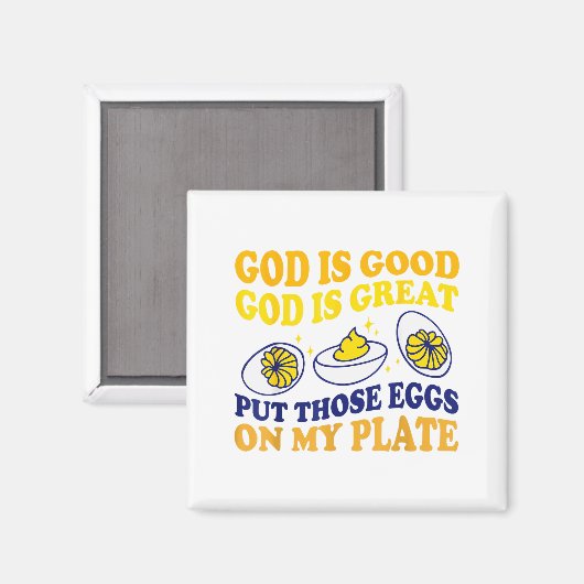 Deviled Egg Lover Funny Foodie Humor Apparel Uni-a マグネット (正面/裏面)