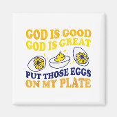 Deviled Egg Lover Funny Foodie Humor Apparel Uni-a マグネット (正面)
