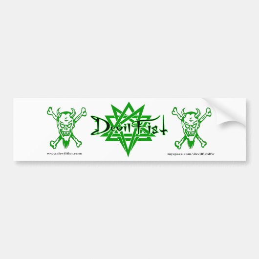 DevilFistのバンパーステッカー バンパーステッカー (正面)