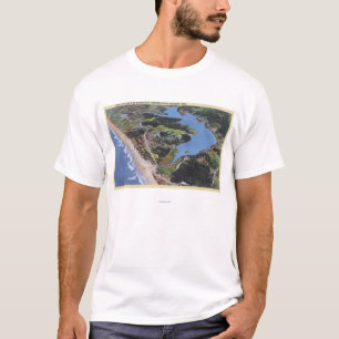 devil's湖の空中写真 tシャツ