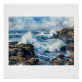 Devils Churn Waves Against Rocks,  ポスター (正面)