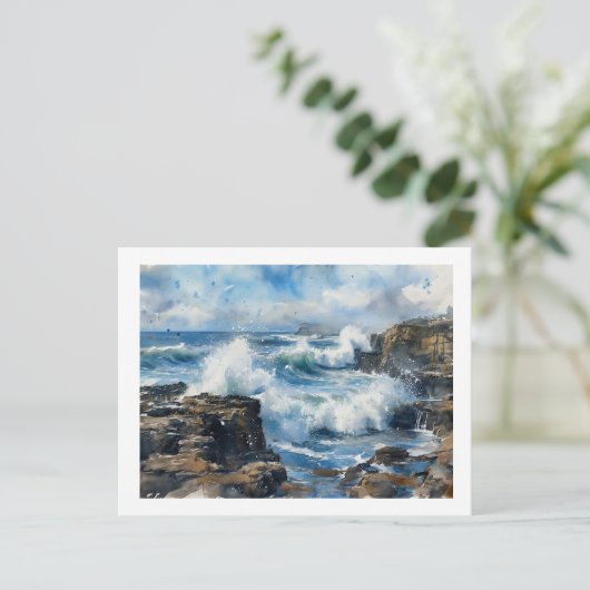 Devils Churn Waves Against Rocks,  ポストカード (スタンド正面)