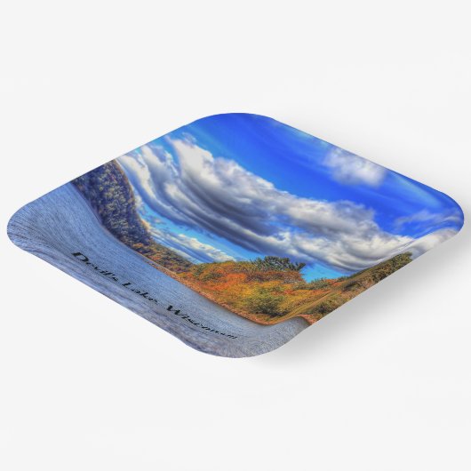 Devil's Lake, Wisconsin ペーパープレート (傾斜あり)