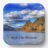 Devil's Lake, Wisconsin ペーパープレート (正面)