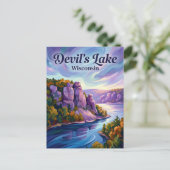 Devil's Lake Wisconsin ポストカード (スタンド正面)