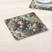 Devils of Dandy – Gothic Victorian スクエアペーパーコースター (アングル)