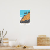 Devils Postpile National Monument Vintage ポスター (キッチン)